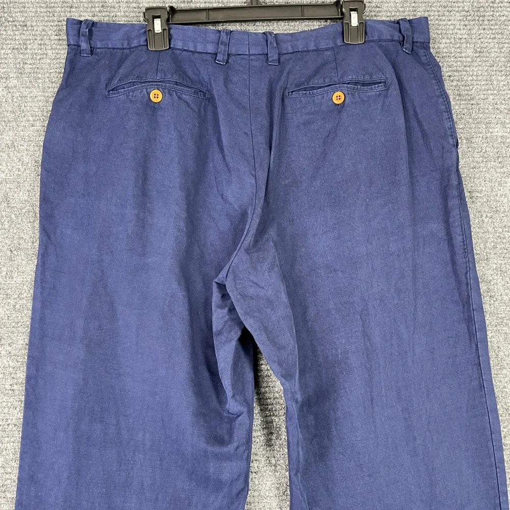 Tommy Bahama Linen Lyocell Pants‎ Men 38X30 Resort Tailored Relaxed Fit Travel